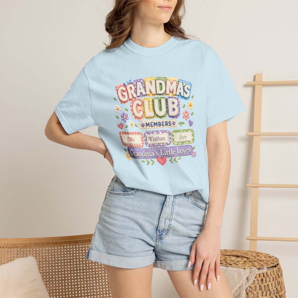 Grandmas Club T-Shirt — Grandma’s Little Loves Graphic Tee