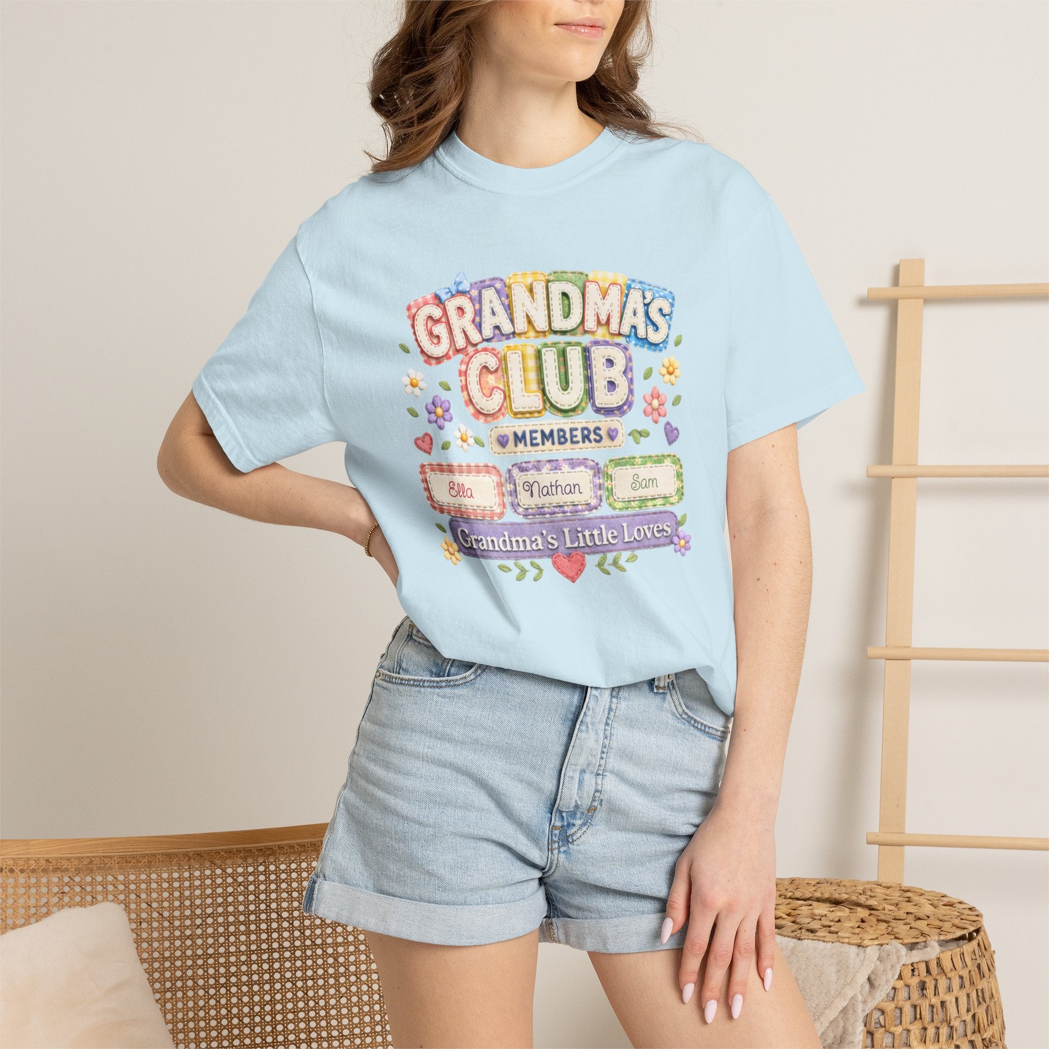Grandmas Club T-Shirt — Grandma’s Little Loves Graphic Tee