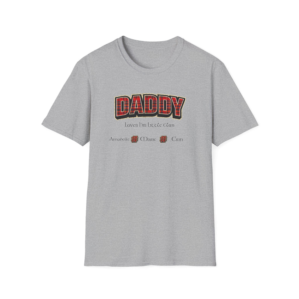 Daddy Plaid Father’s Day T-Shirt — 'Daddy Loves You More Than Coffee' Graphic Tee