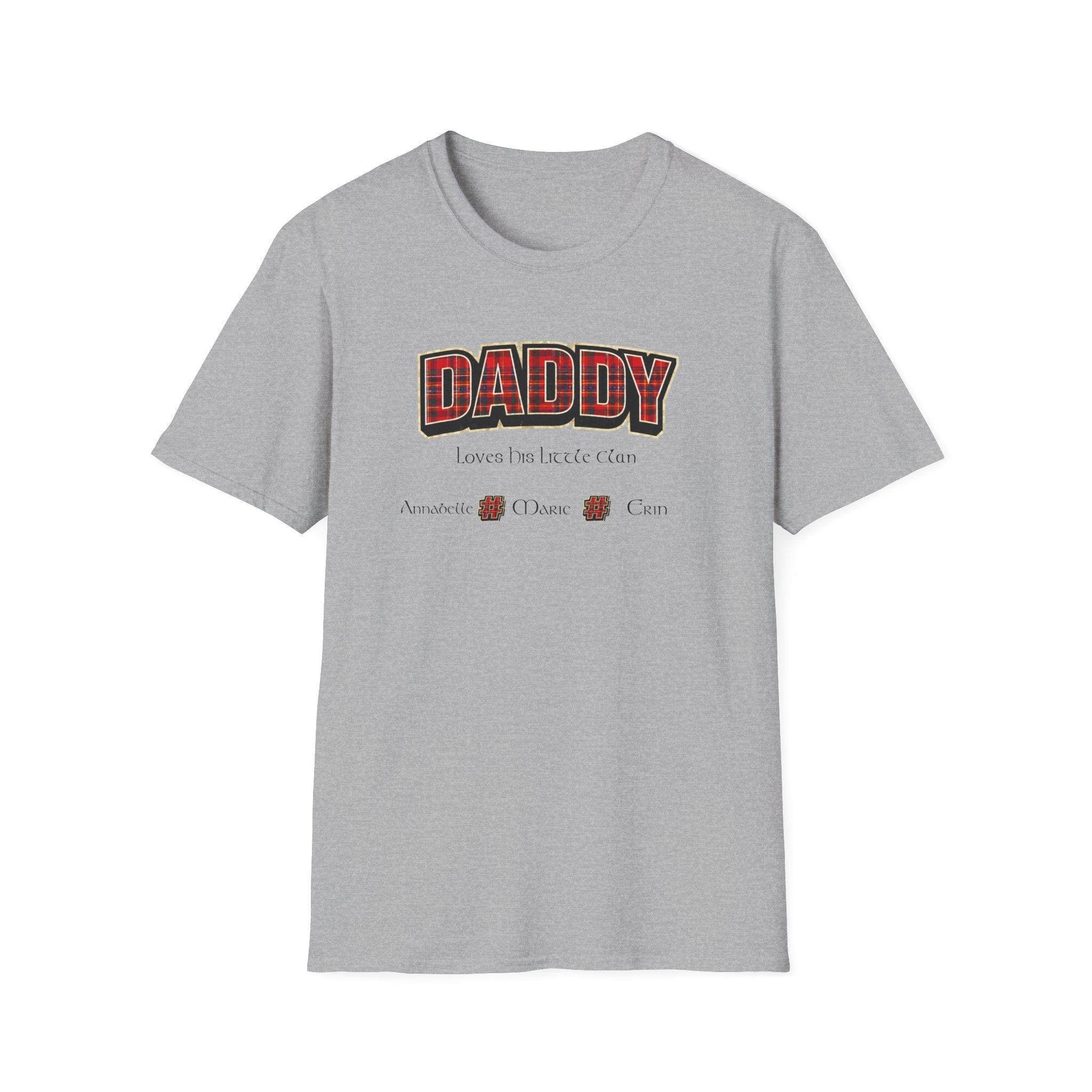 Daddy Plaid Father’s Day T-Shirt — 'Daddy Loves You More Than Coffee' Graphic Tee