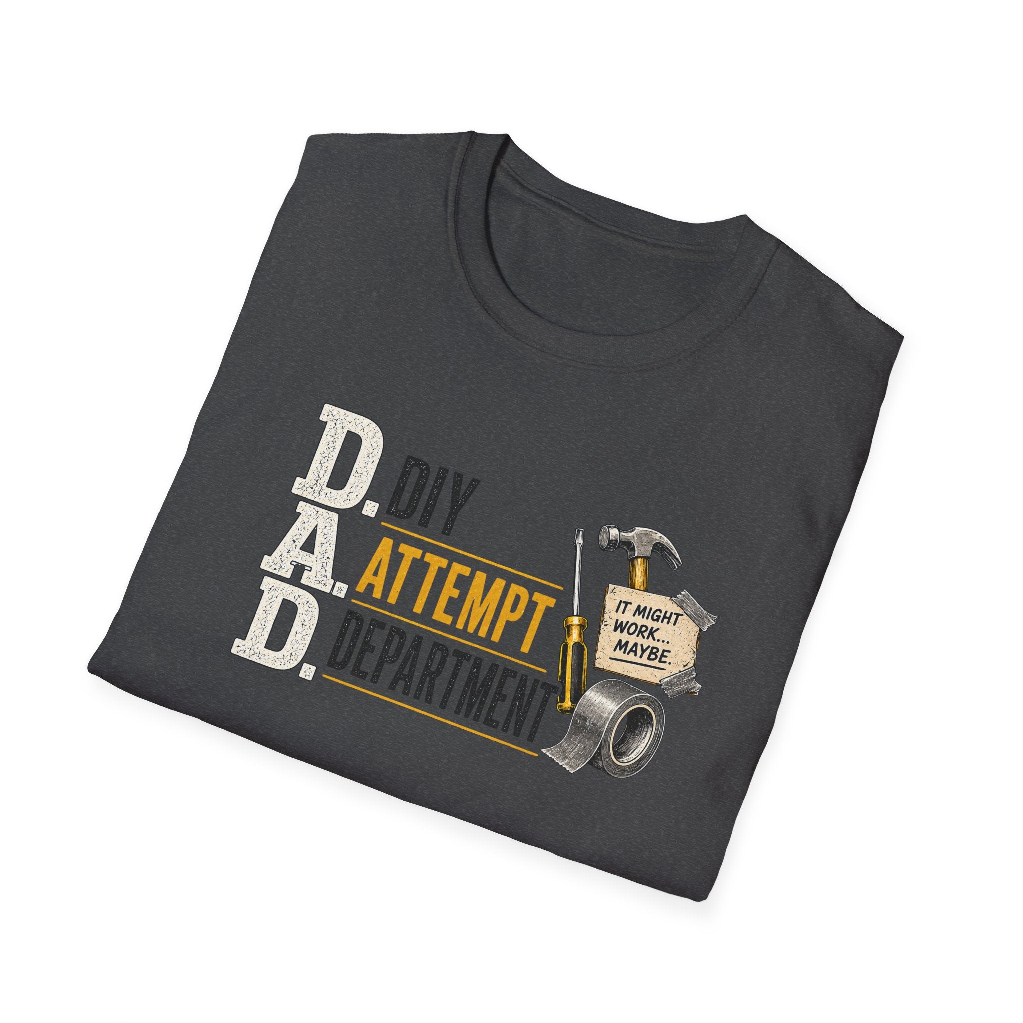 DIY Attempt Department T-Shirt — 'D.A.D. DIY Humour Tee