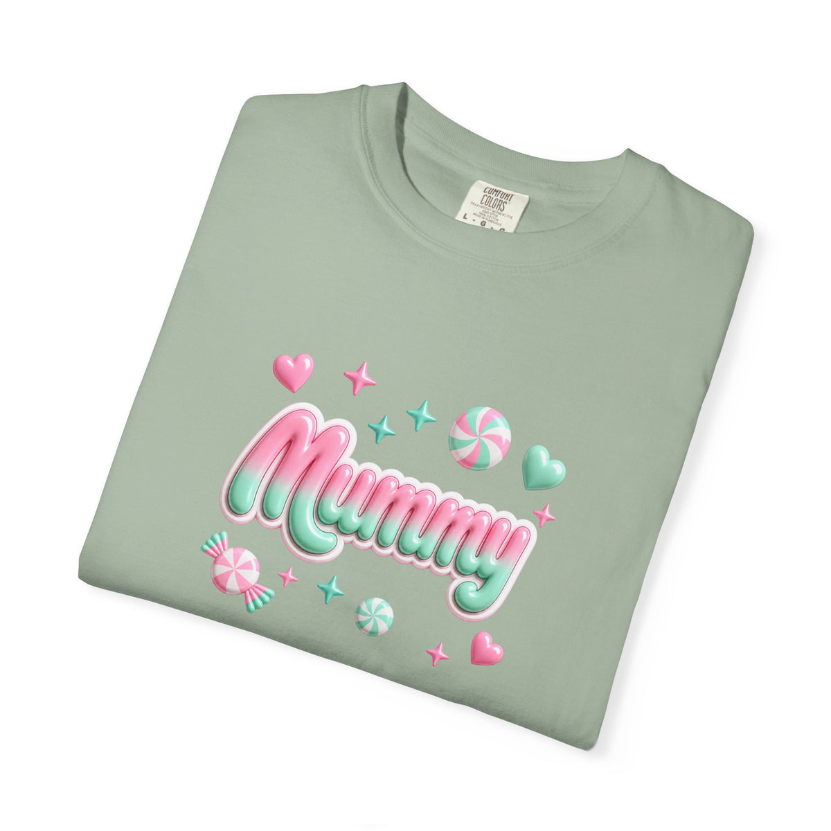 Mummy Pastel Candy Script T-Shirt