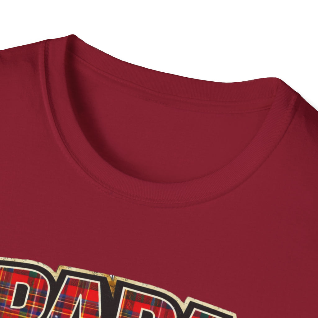 Papa Plaid T-Shirt – "Papa Loves his Little Clan" Grandfather Gift for Father's Day