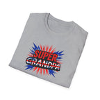 Super Grandpa T-Shirt Union Jack/England themed – Retro Comic Style Father’s Day Gift for Grandfathers