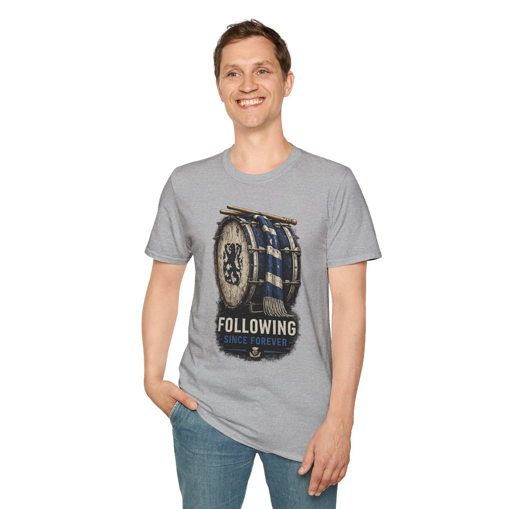 Following Scotland Flag Drum Tee