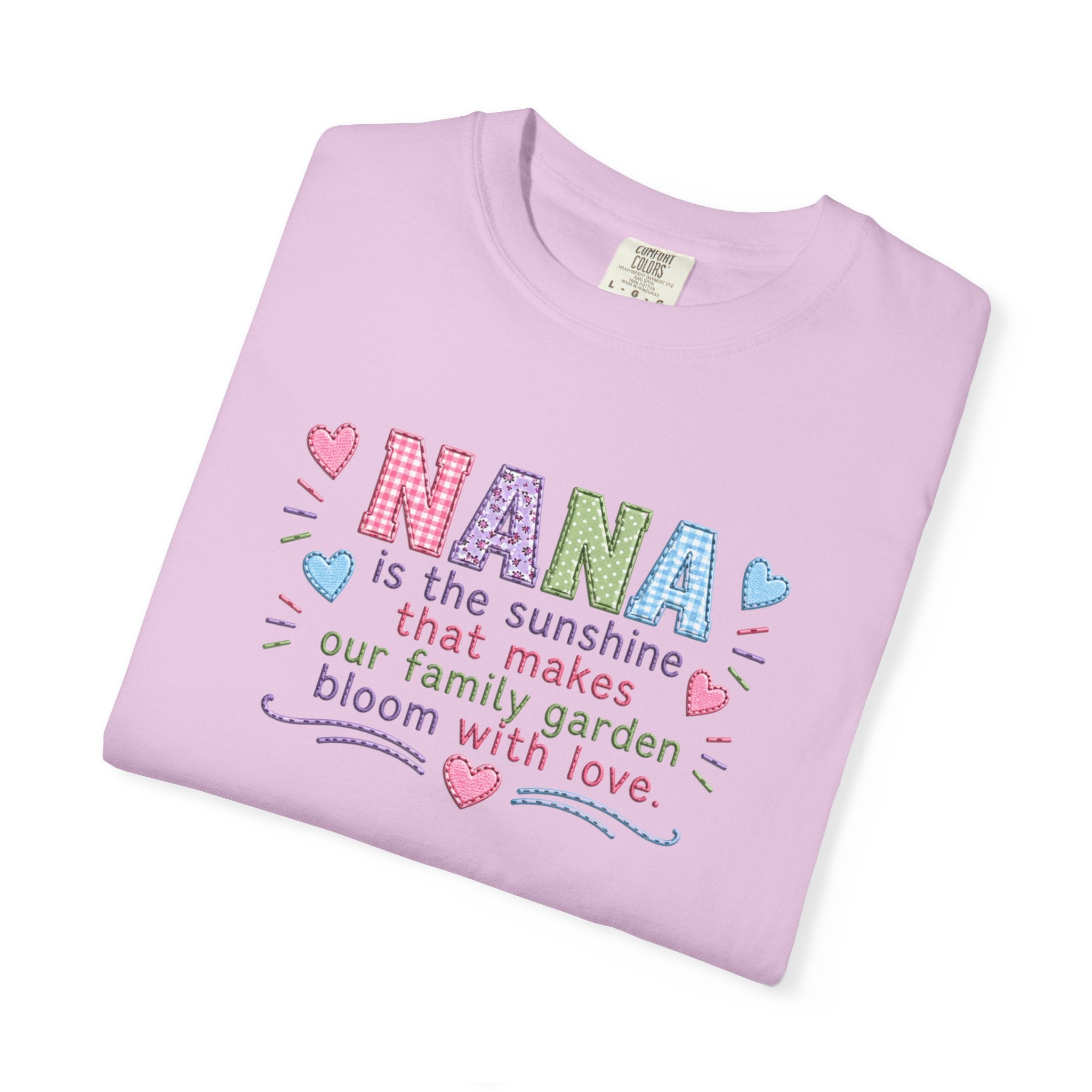 Nana Sunshine Floral T-Shirt — “NANA is the sunshine that makes our family garden bloom with love”