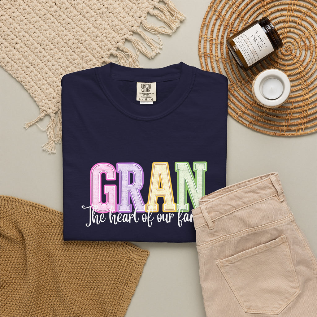GRAN The Heart Of Our Family Tee
