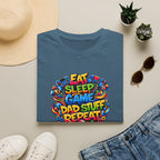 “Eat Sleep Game Dad Stuff Repeat” T-Shirt