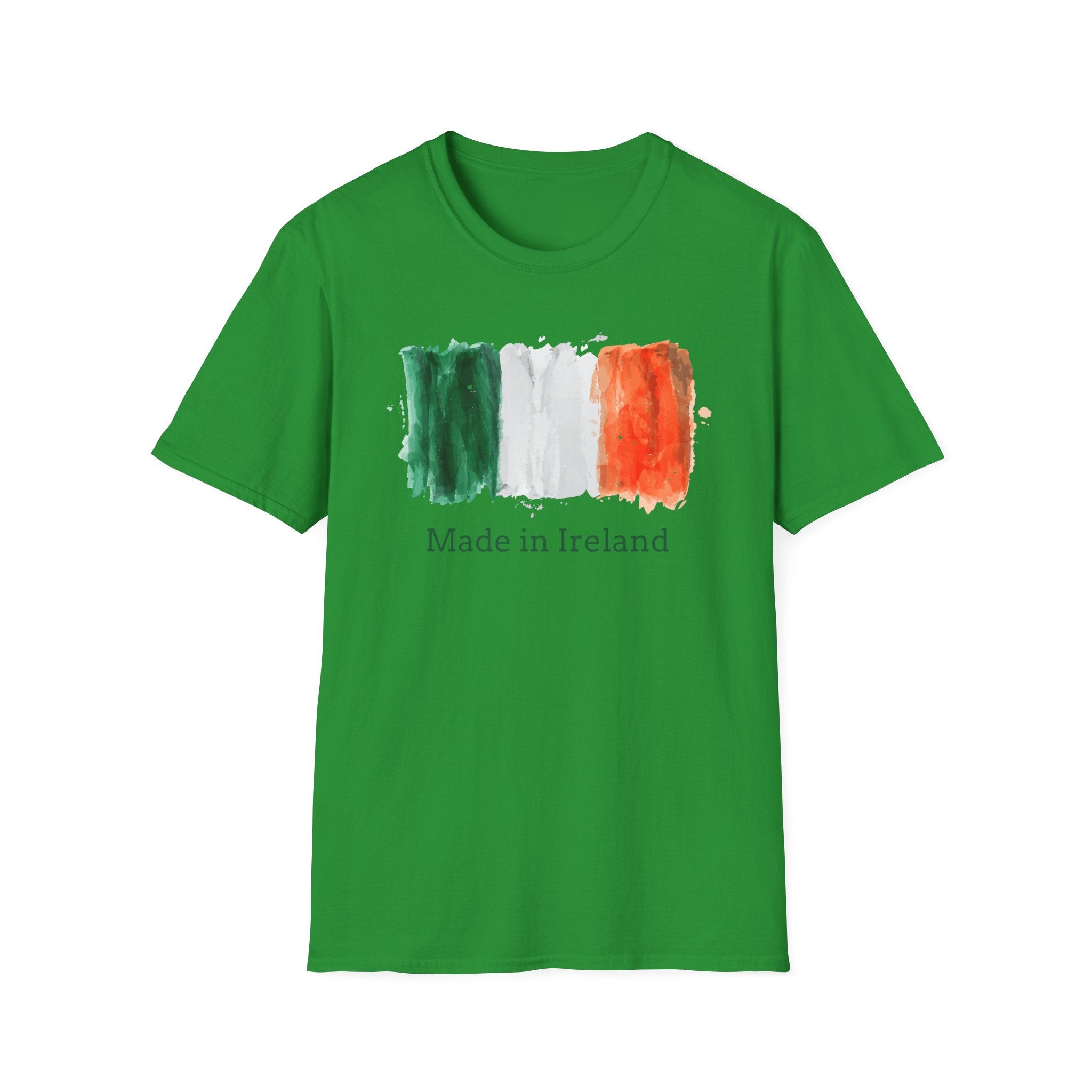 Made in Ireland T-Shirt — Watercolor Irish Flag Tee