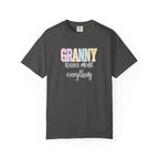 Granny Pastel Patchwork T-Shirt — Retro Rainbow 'GRANNY' Graphic Tee