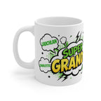 Super Grandpa Comic Name Mug — Personalized Grandfather Gift
