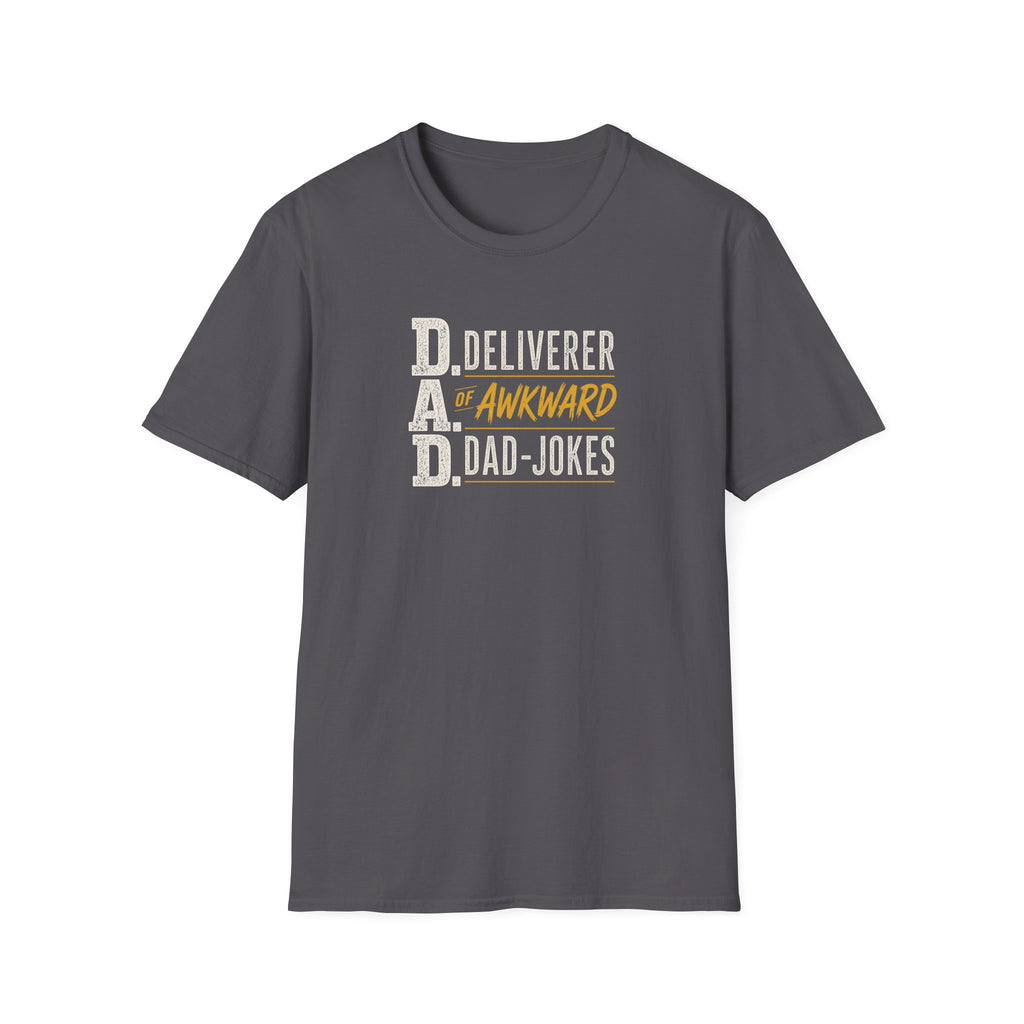 Dad T‑Shirt — D.A.D. "Deliverer of Awkward Dad‑Jokes" Funny Fathers Day Tee