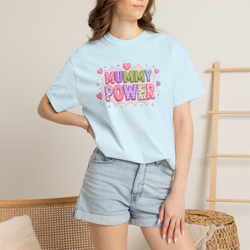 Mummy Power T-Shirt — Cute Pink Heart Mother's Day Tee