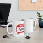 Mug - "Hello My Name Is Gran" Coffee Mug | Funny Grandma Gift