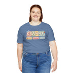 Granny Retro Nameplate T‑Shirt — Personalized Grandma Tee