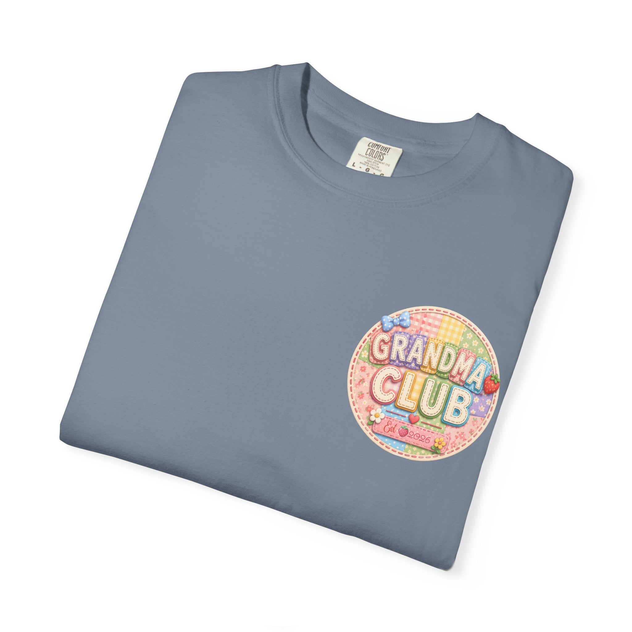 Grandma Club T-Shirt — Retro Floral Graphic