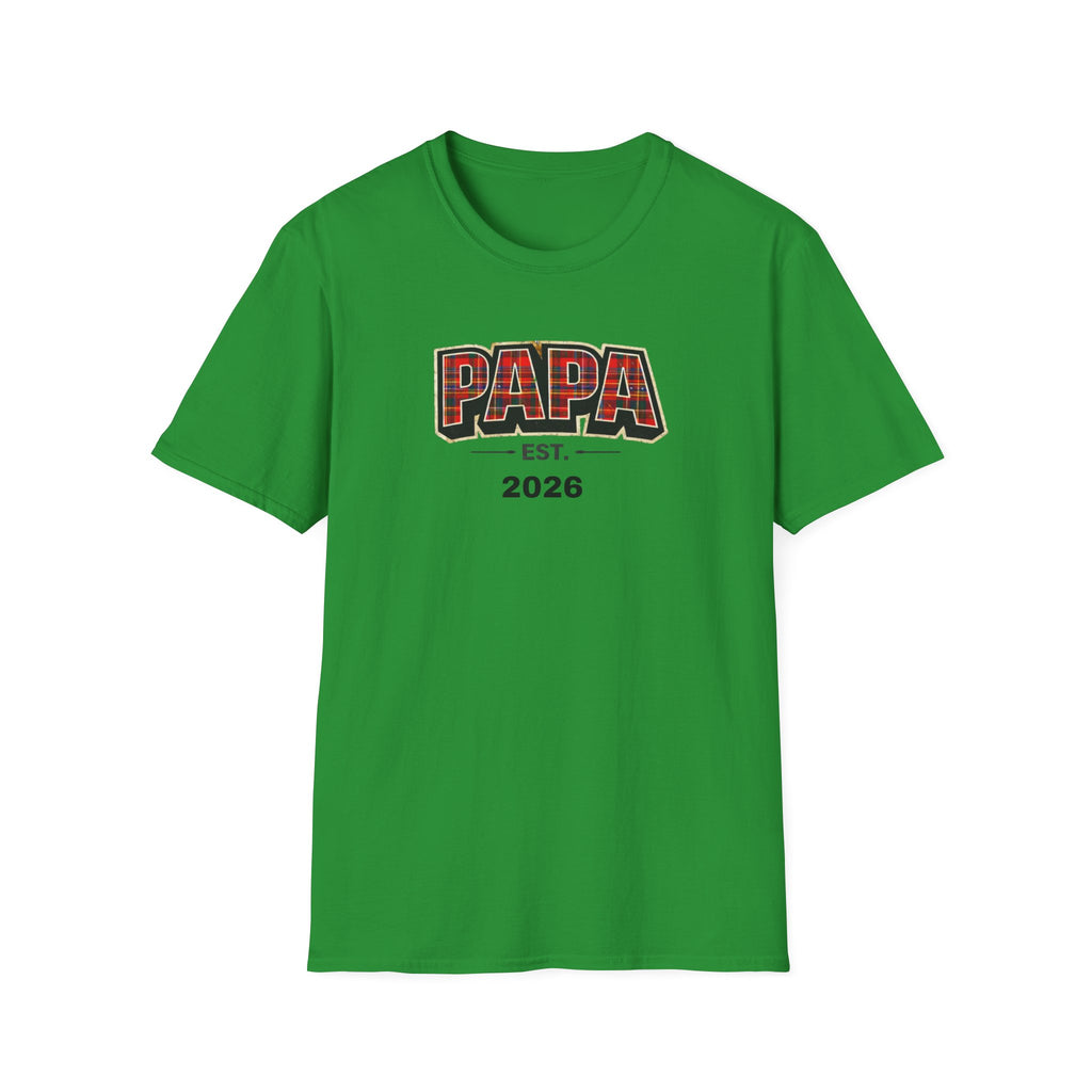 Papa Est. 2026 T-Shirt — New Dad Gift Tee