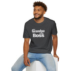 Grandpa Is The Boss T-Shirt – Funny Father's Day Grandpa Tee