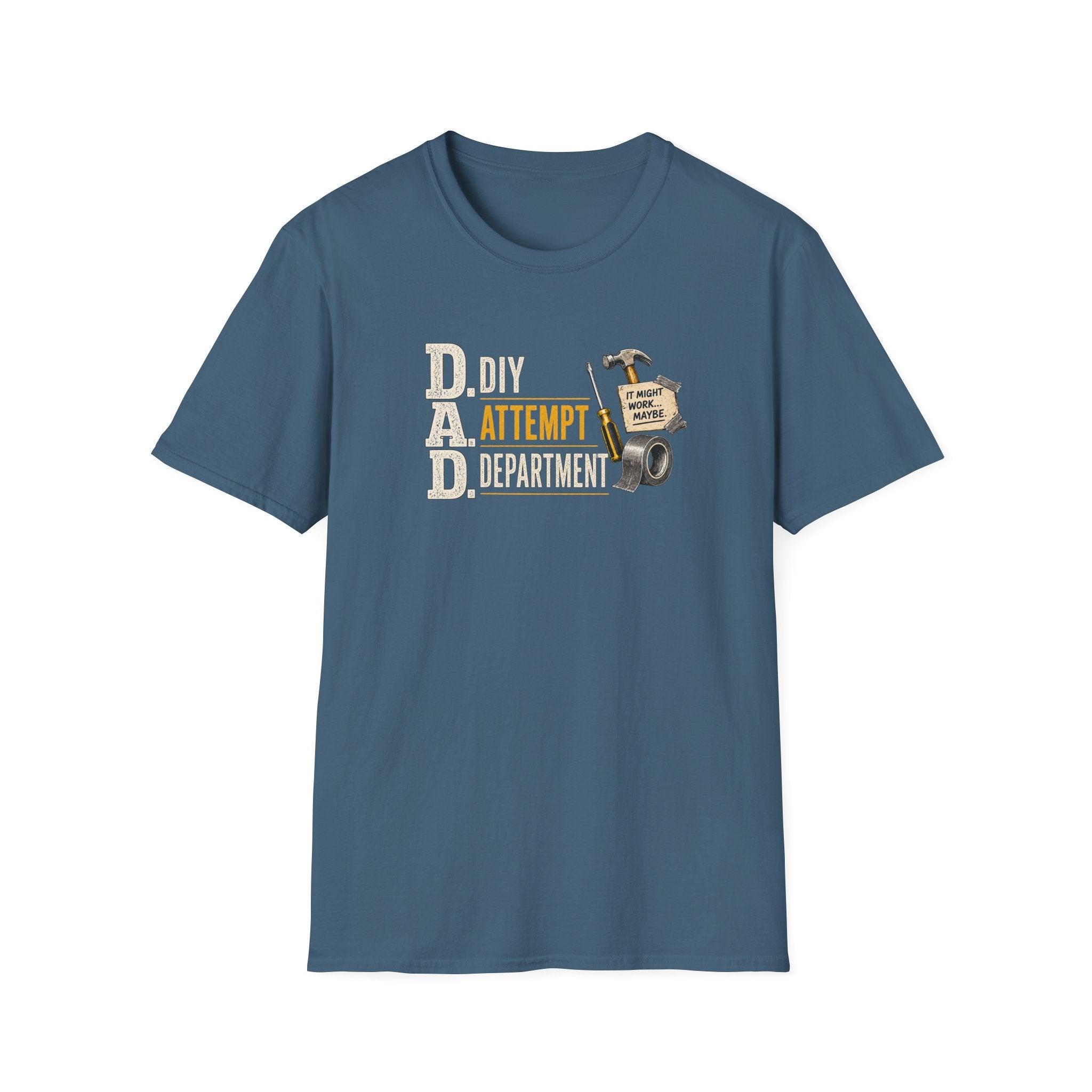 T-Shirt — "DAD: DIY Attempt Department" Funny Father’s Day Tool Shirt