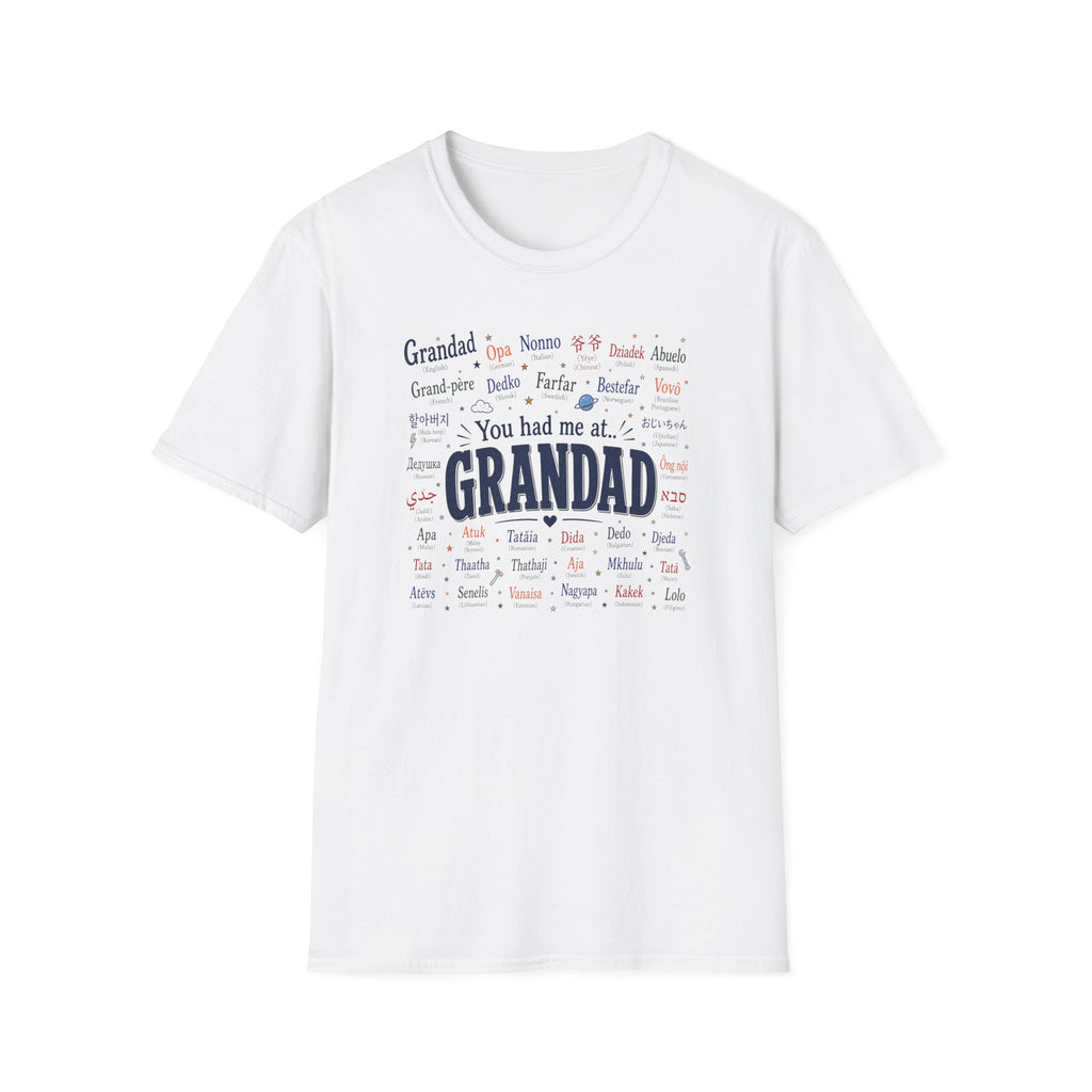 Grandad Word Cloud T-Shirt — "You had me at... GRANDAD" Father’s Day Gift