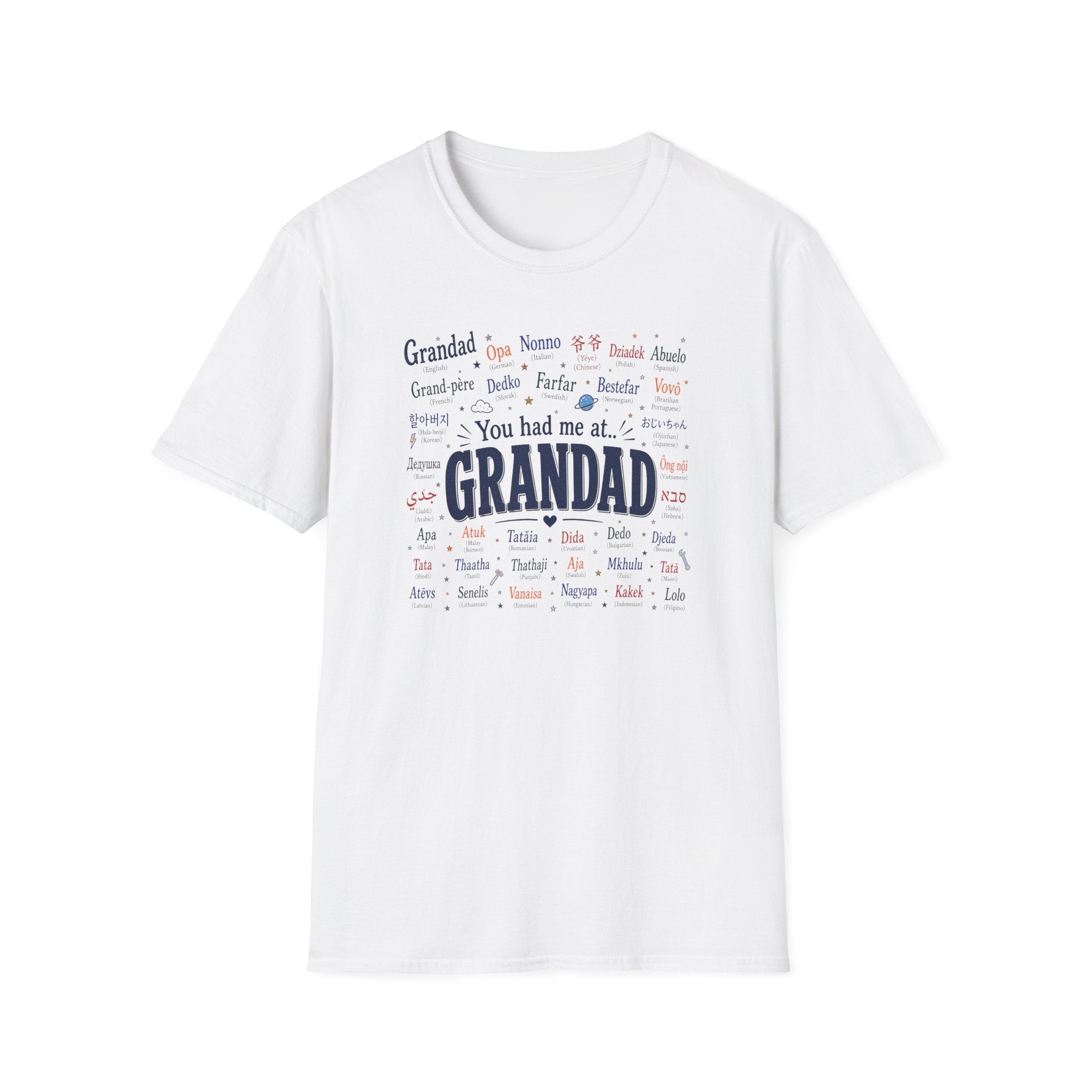 Grandad Word Cloud T-Shirt — "You had me at... GRANDAD" Father’s Day Gift