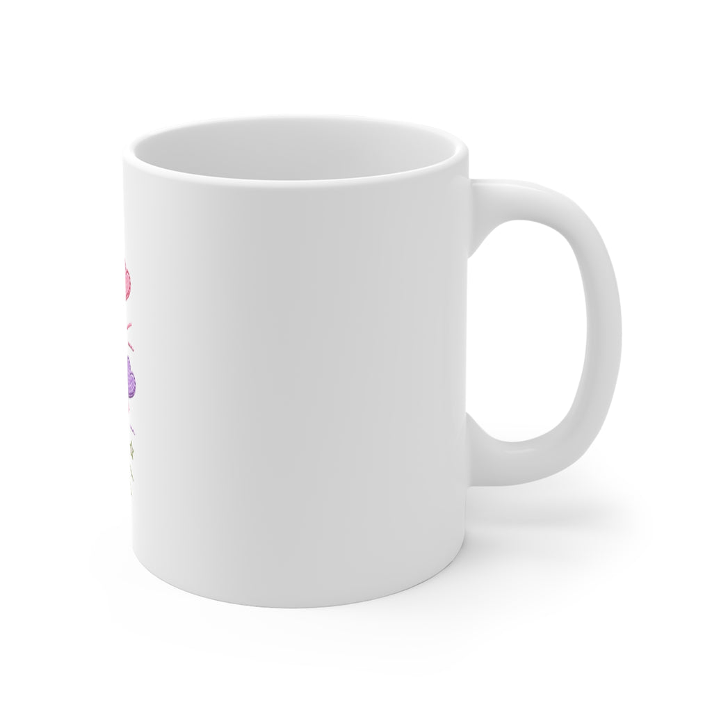 Mom Power Mug — Colorful Patchwork Mother's Day Coffee Cup
