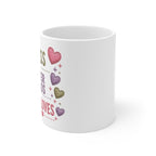 Mug — 'M.U.M. Mess, Utter Chaos, My Loves' Cute Heart Mom Coffee Mug