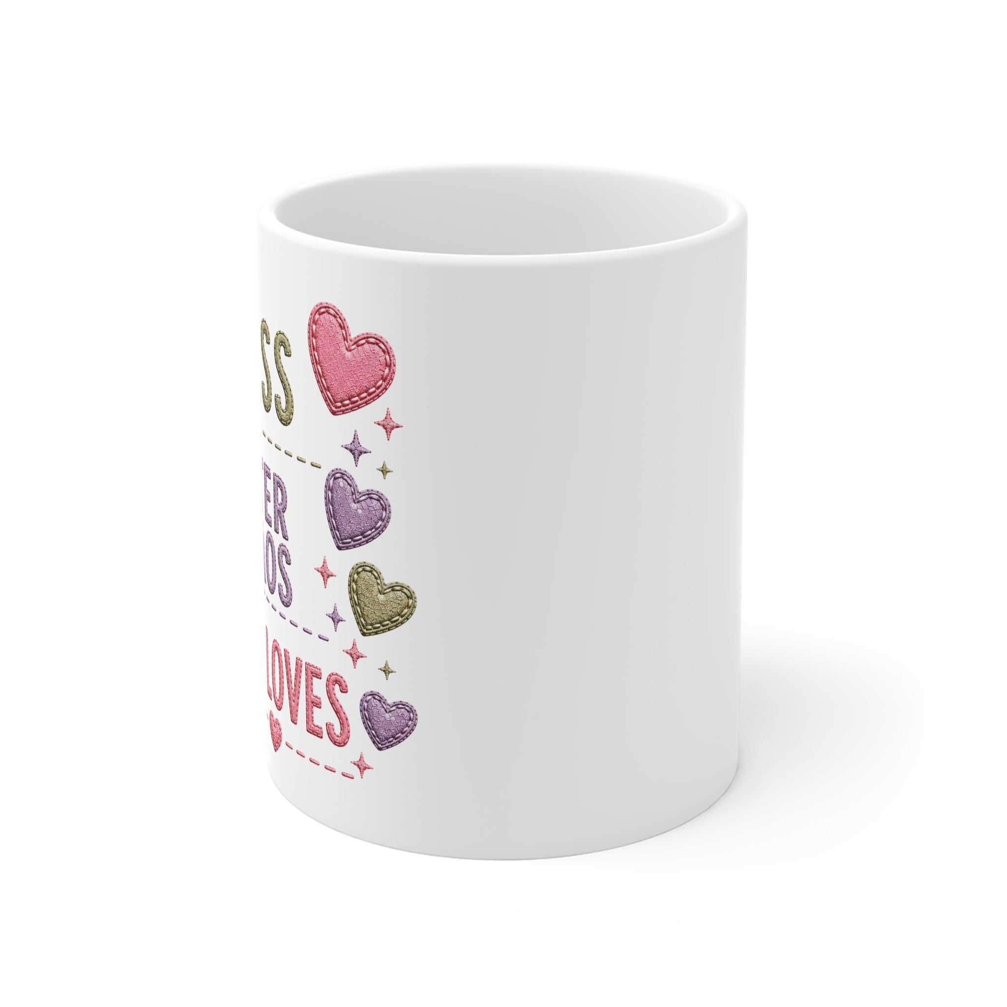 Mug — 'M.U.M. Mess, Utter Chaos, My Loves' Cute Heart Mom Coffee Mug