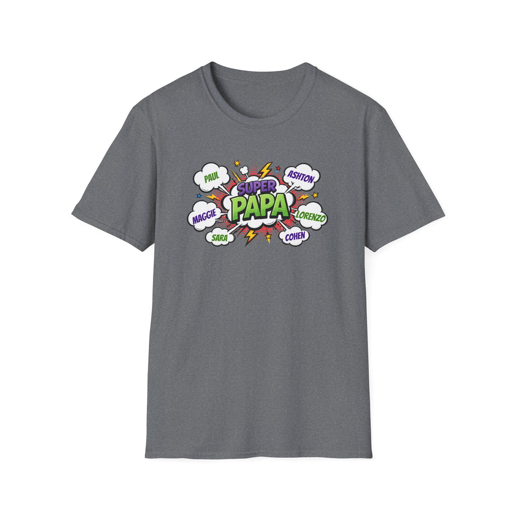 Super Papa Comic T-Shirt — Funny Father’s Day Gift