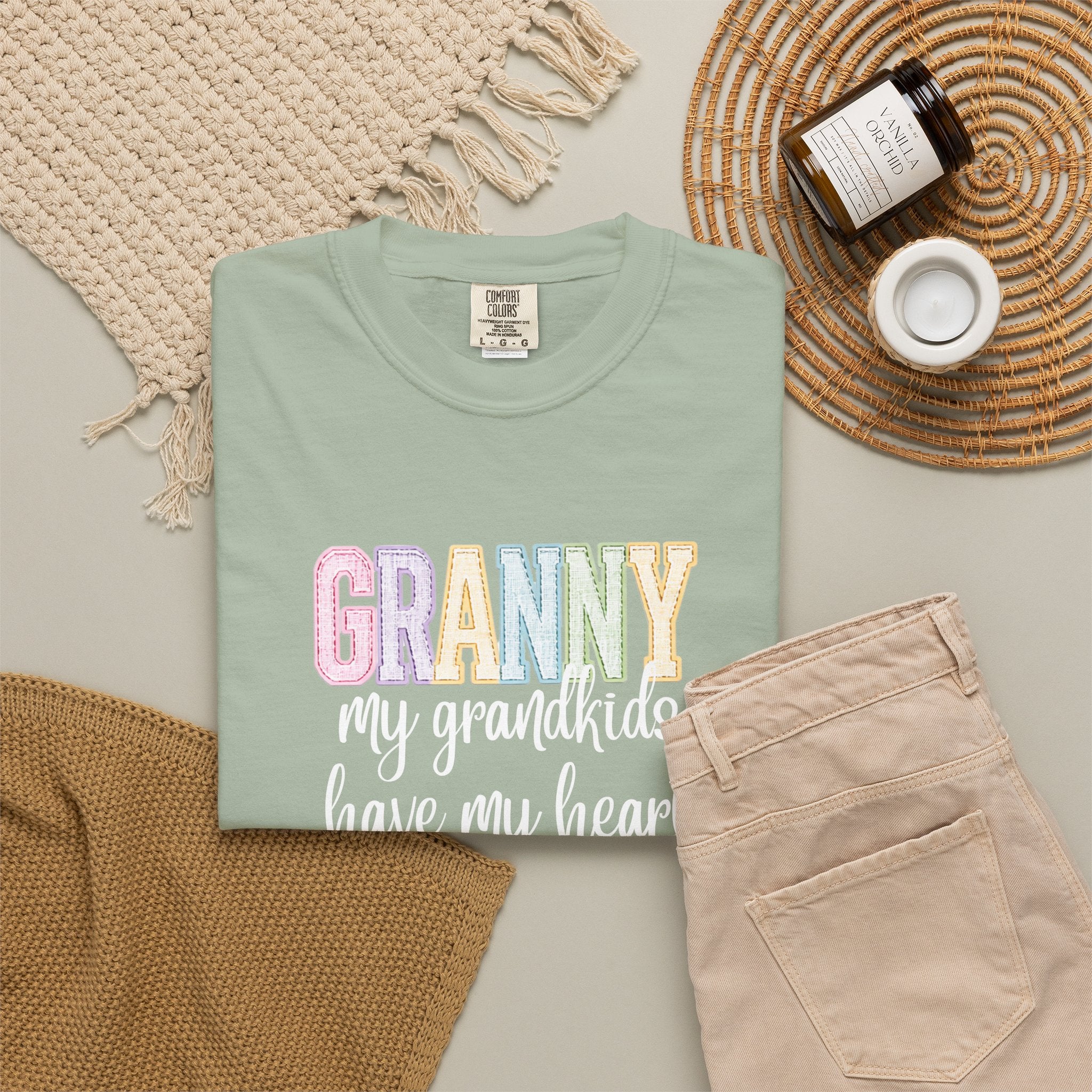 Granny My Grandkids Have My Heart T-Shirt — Grandma Gift, Mother's Day Tee