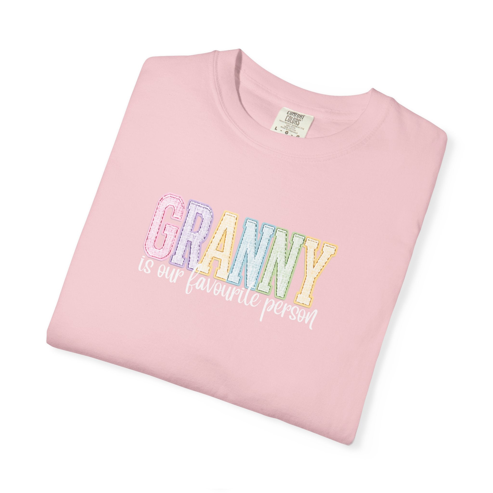 Granny Is Our Favourite Person T-Shirt — Pastel Grandma Gift Tee