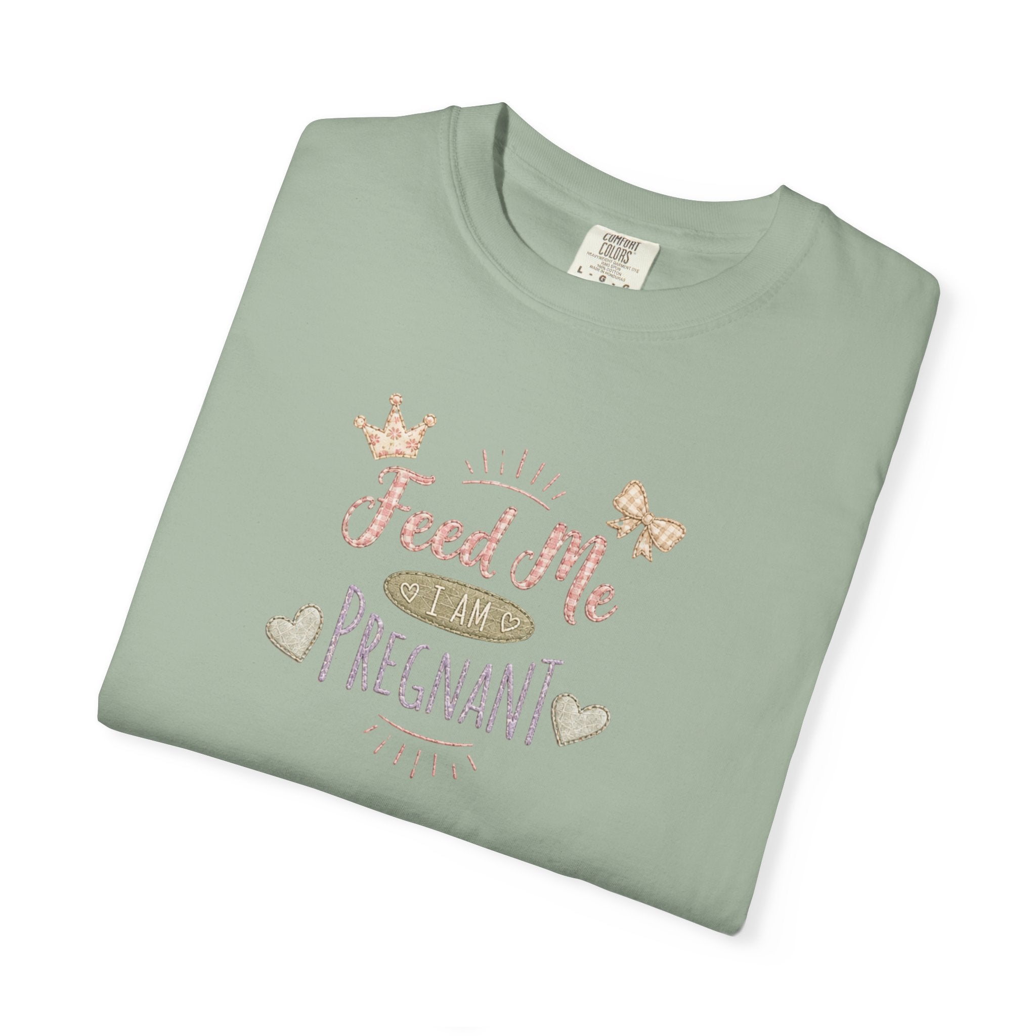 Pregnant 'Feed Me' Tee — Maternity Pregnancy Humor T-Shirt