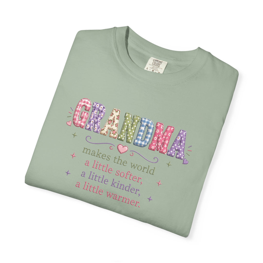 Grandma Floral T-Shirt — "Grandma makes the world a little softer, kinder, warmer"