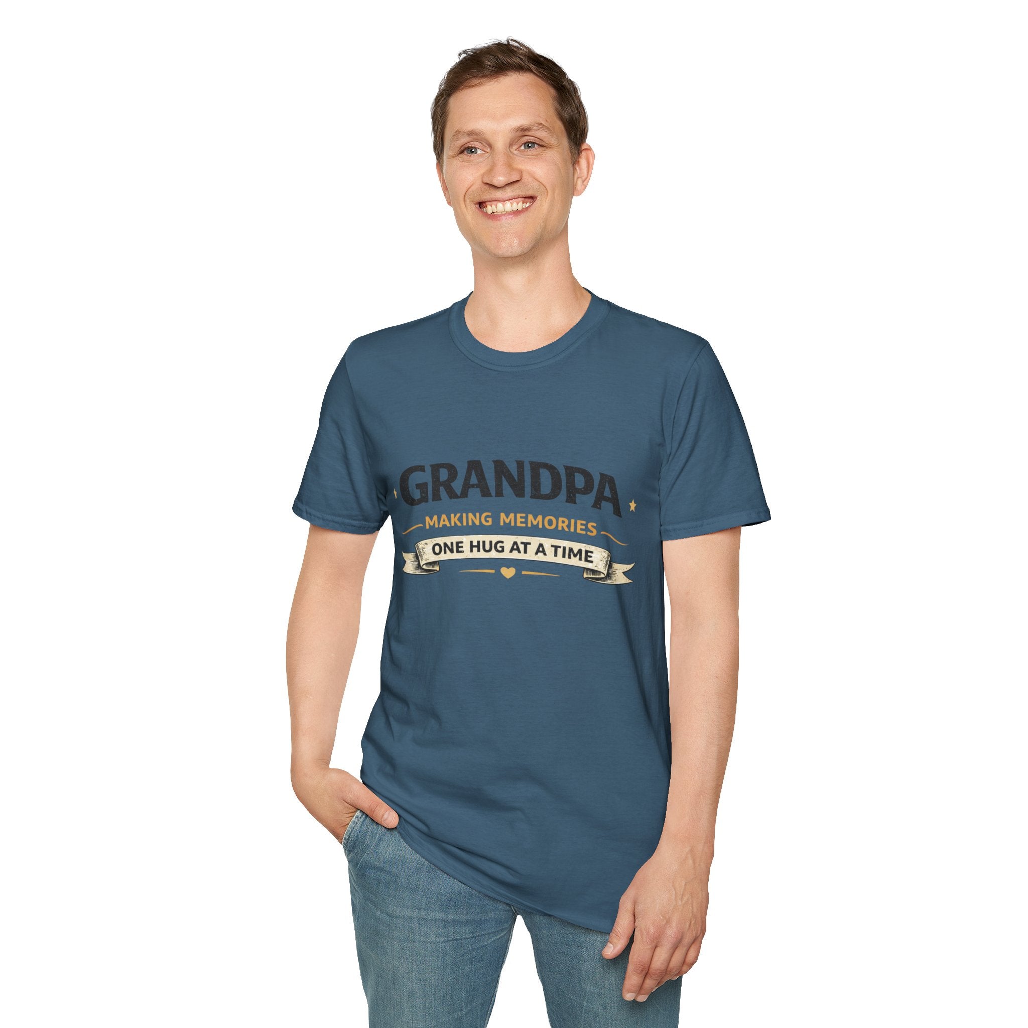 Grandpa Making Memories One Hug At A Time T-Shirt — Father's Day Gift