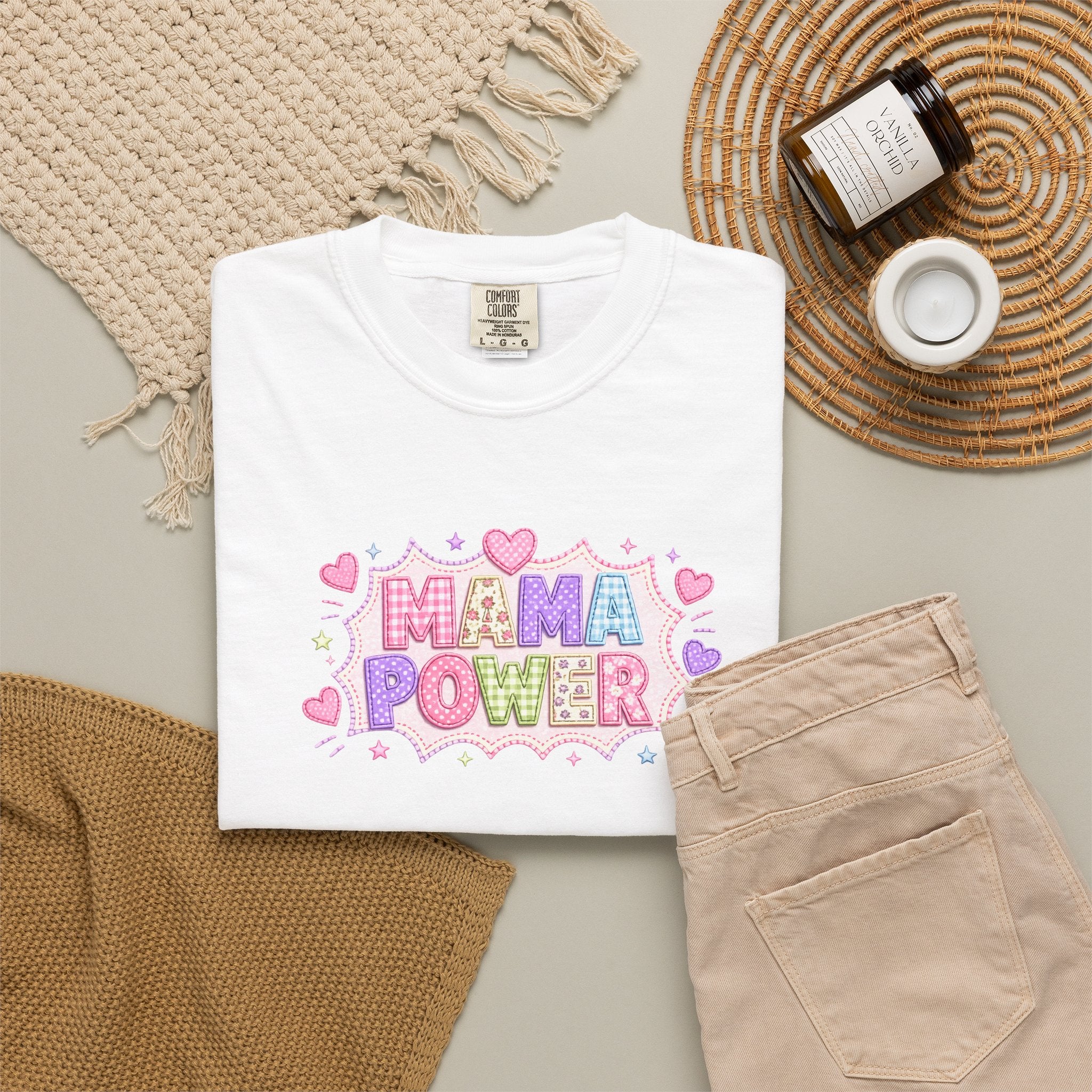 Mama Power T-Shirt — Cute Pastel Mom Pride Graphic Tee