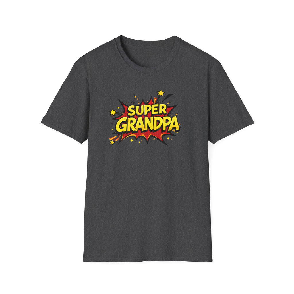 Super Grandpa T-Shirt – Comic Book Retro Graphic Tee for Grandfathers