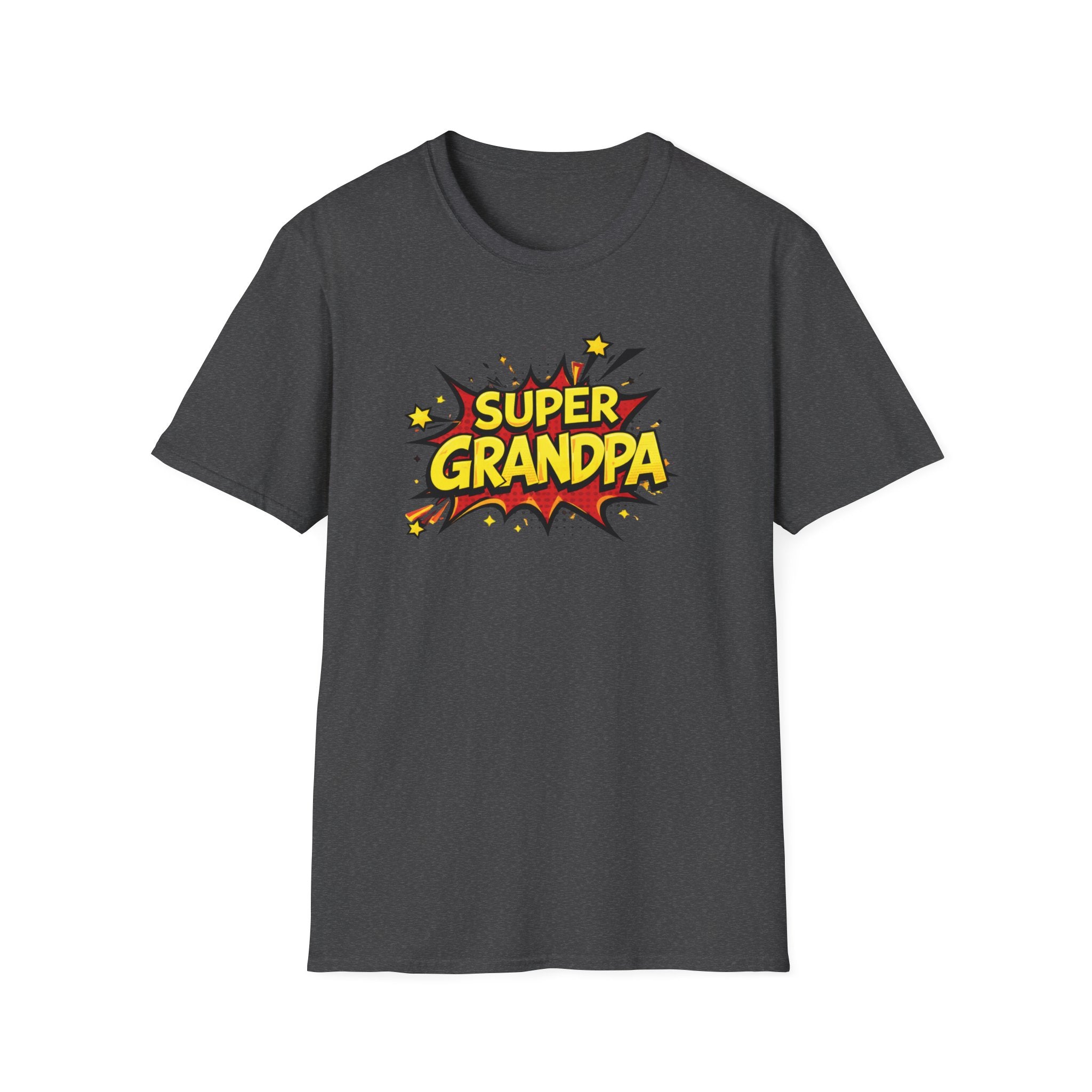 Super Grandpa T-Shirt – Comic Book Retro Graphic Tee for Grandfathers