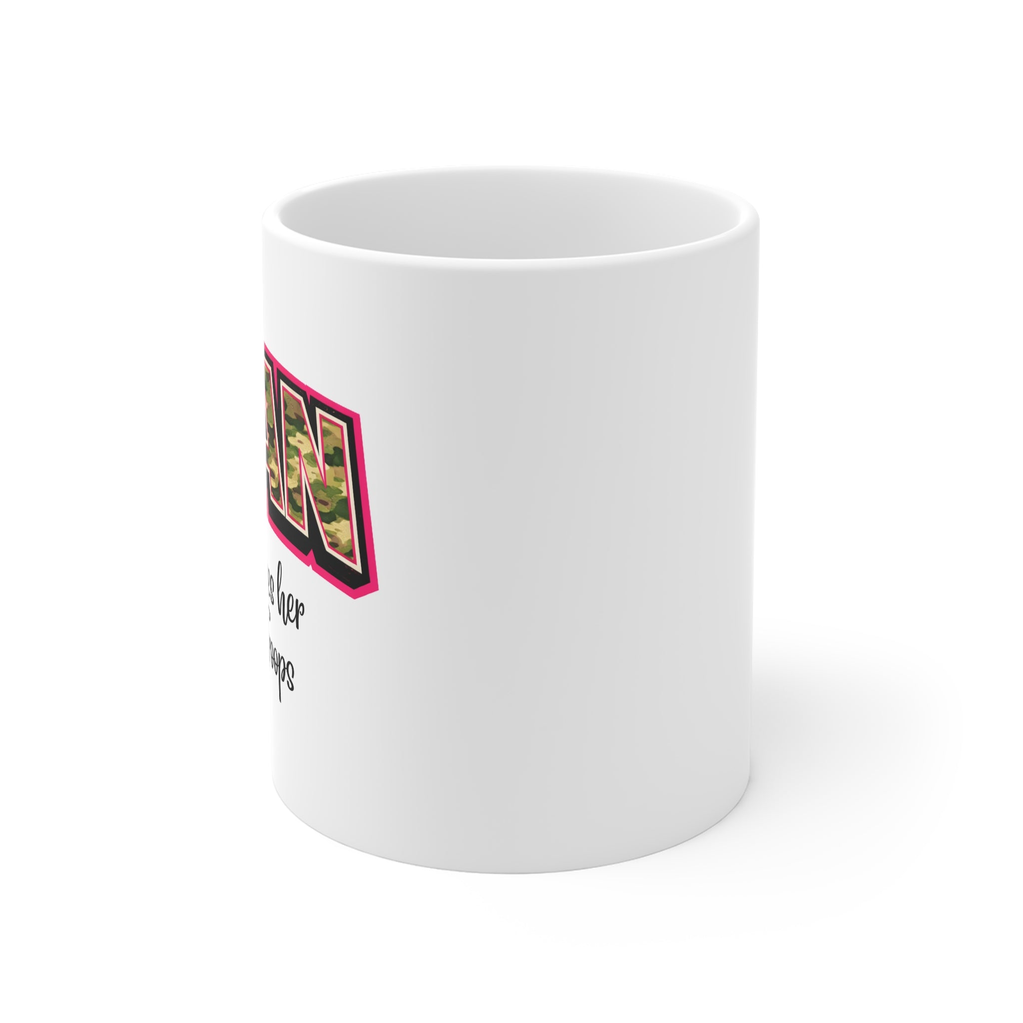 Mug — "Gran" Camo Military Family Coffee Mug (Gran Loves Her Little Troops)