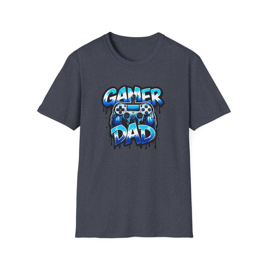 Gamer Dad T-Shirt — Blue Controller T-shirt