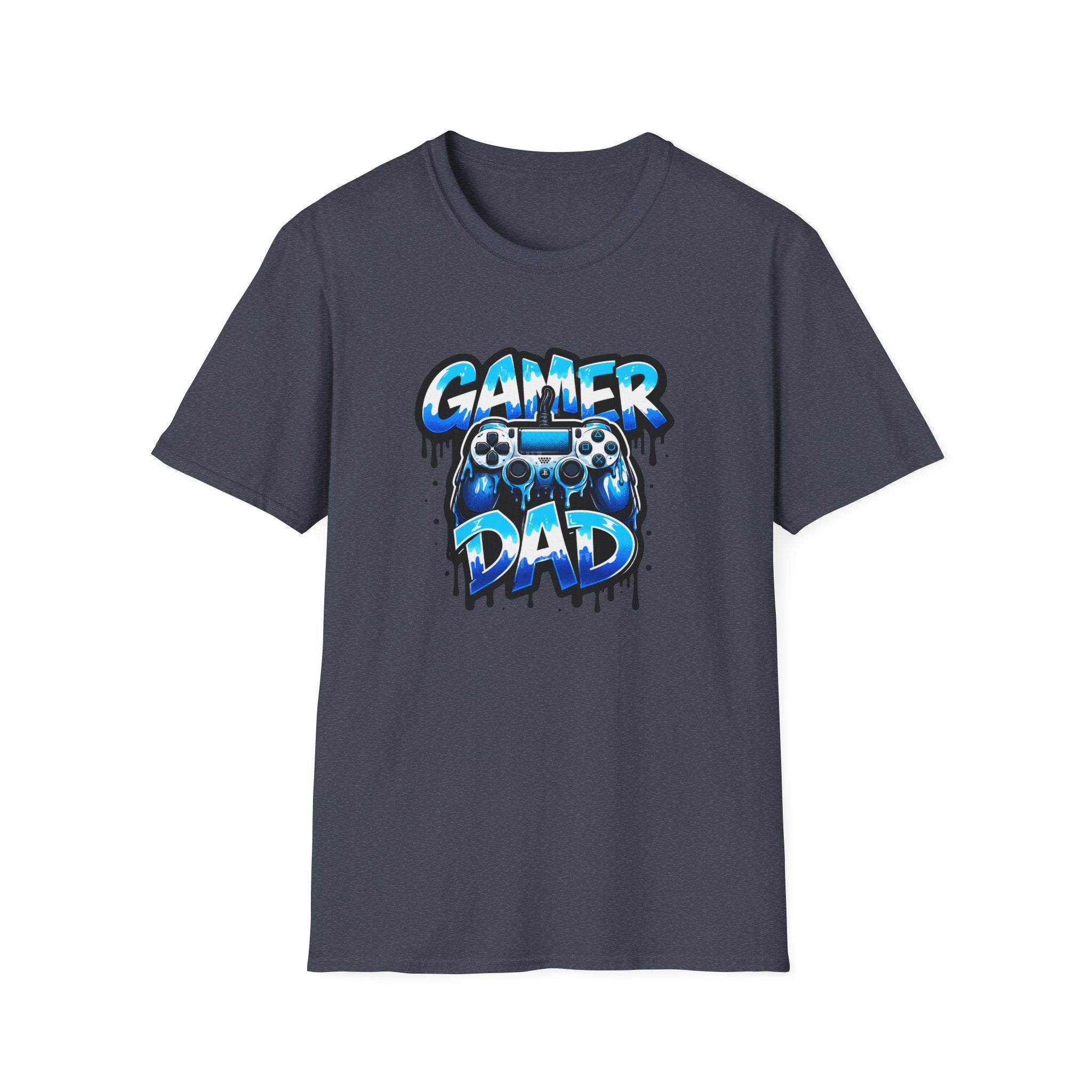 Gamer Dad T-Shirt — Blue Controller T-shirt
