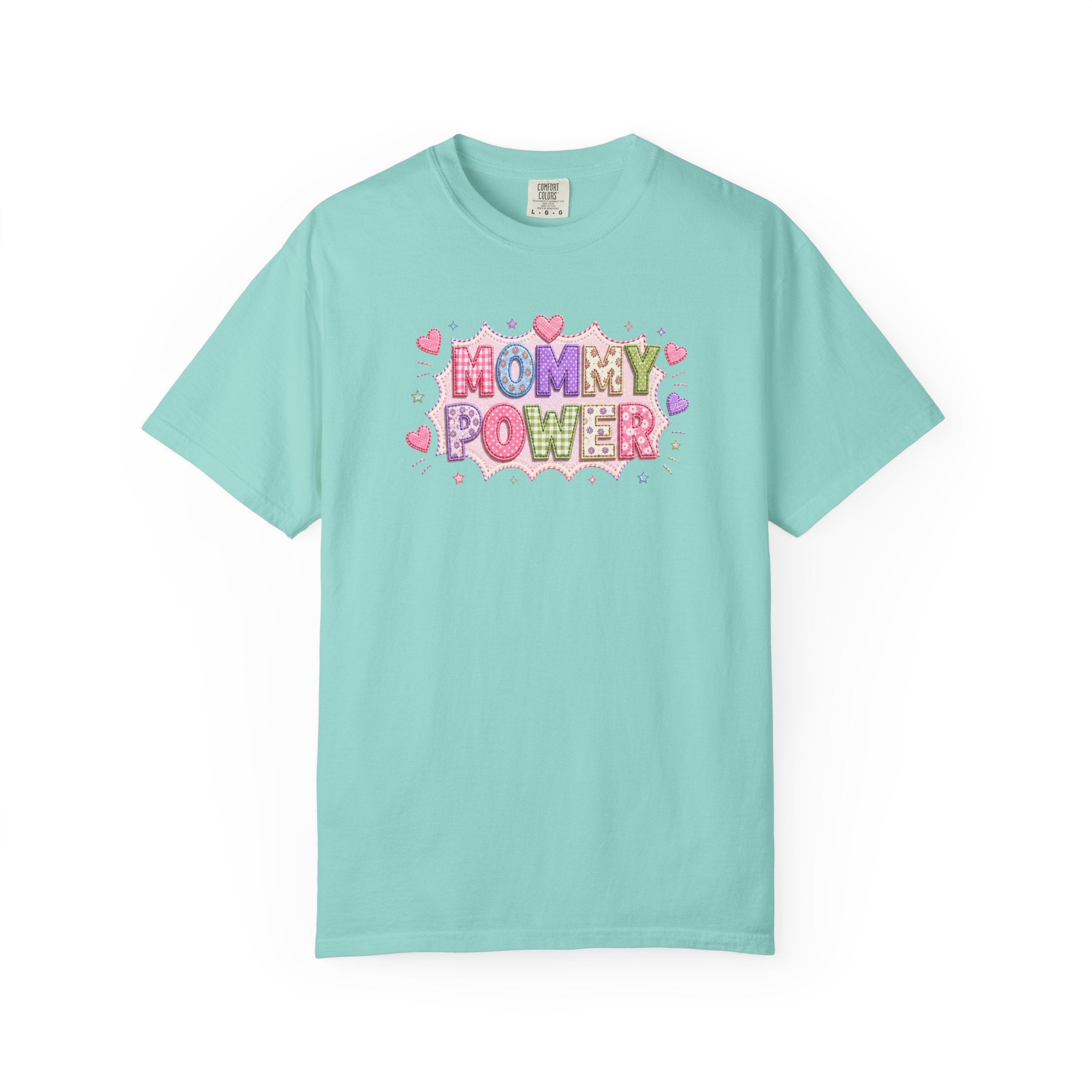 Mommy Power T-Shirt — Cute Heart Graphic Tee for Moms, Mother’s Day Gift