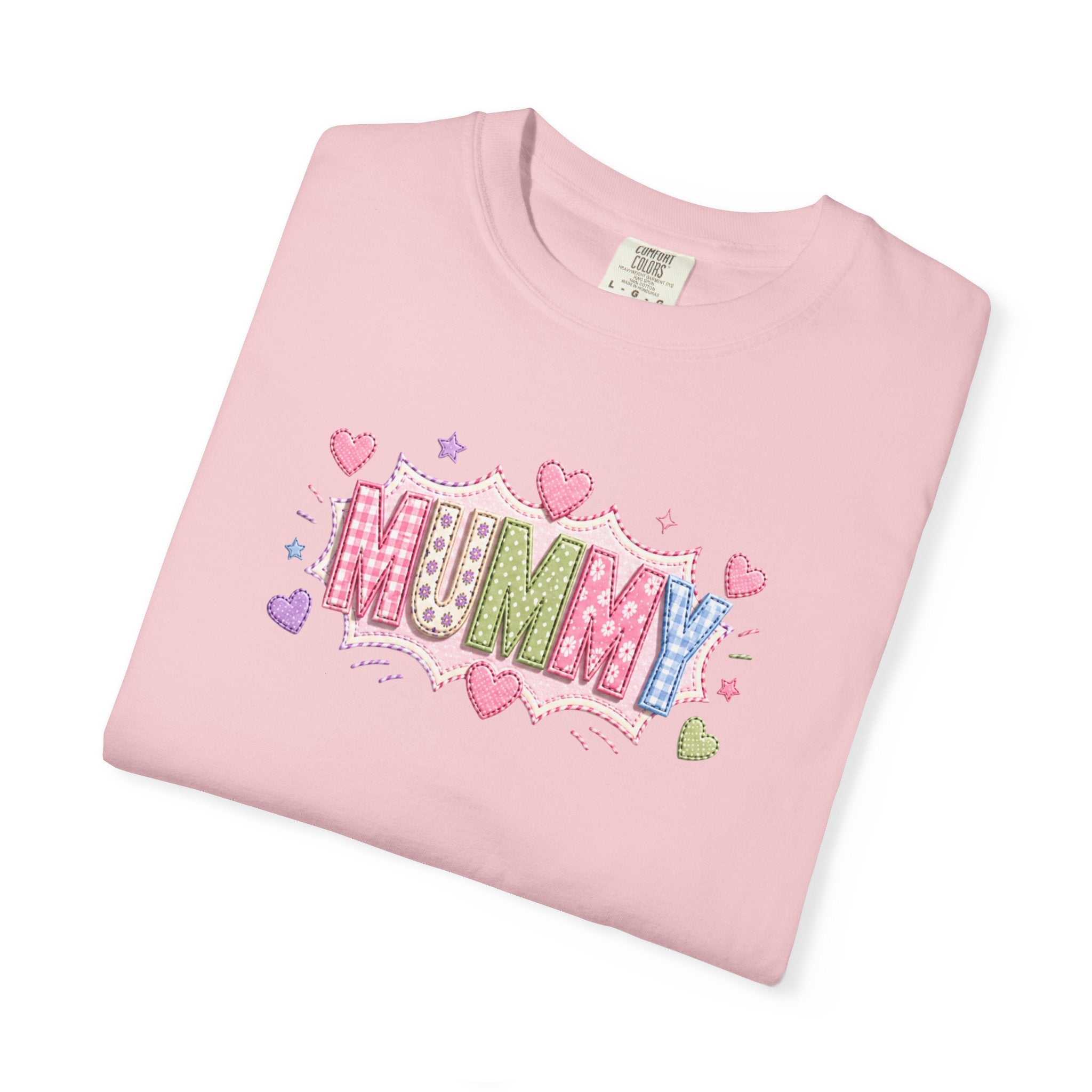Mummy Heart Graphic T-Shirt — Cute Pastel ‘MUMMY’ Design, Mother’s Day Gift