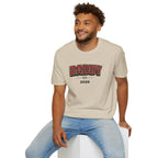 Daddy Est. 2026 T-Shirt — Plaid Dad Announcement Tee