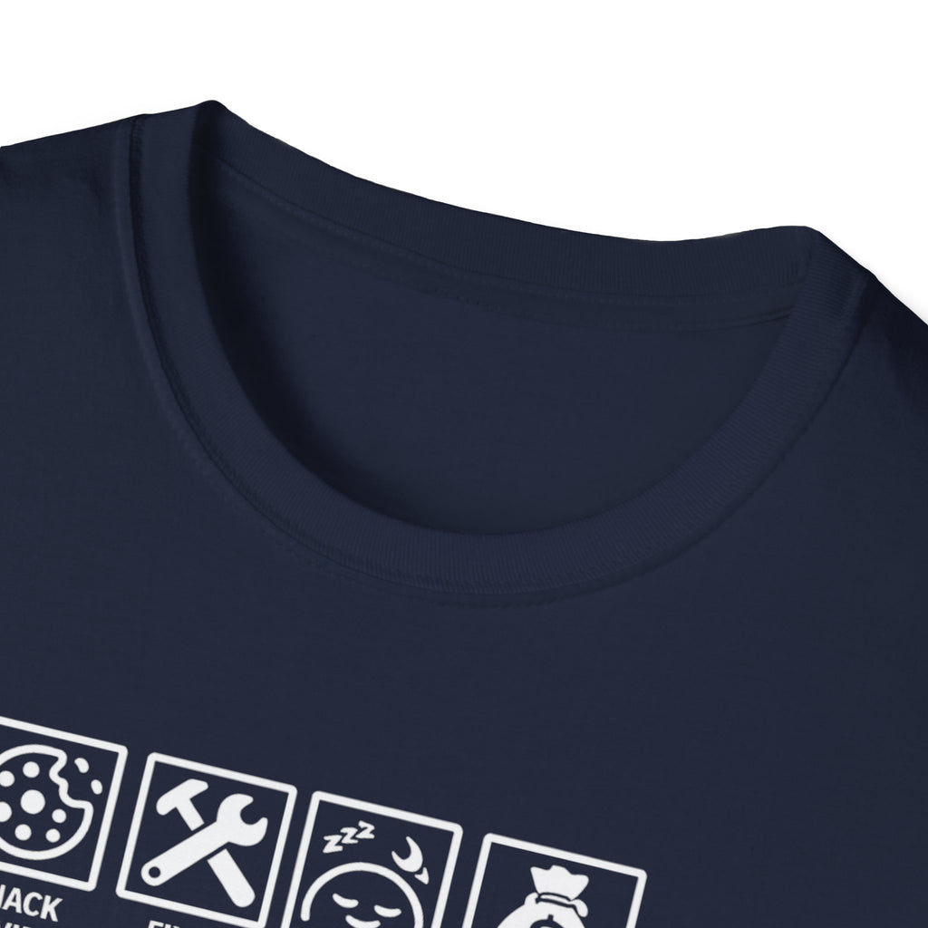 Grandpa Warning T-Shirt – ‘Spoils Grandkids & Hands Out Biscuits’ Funny Grandpa Tee