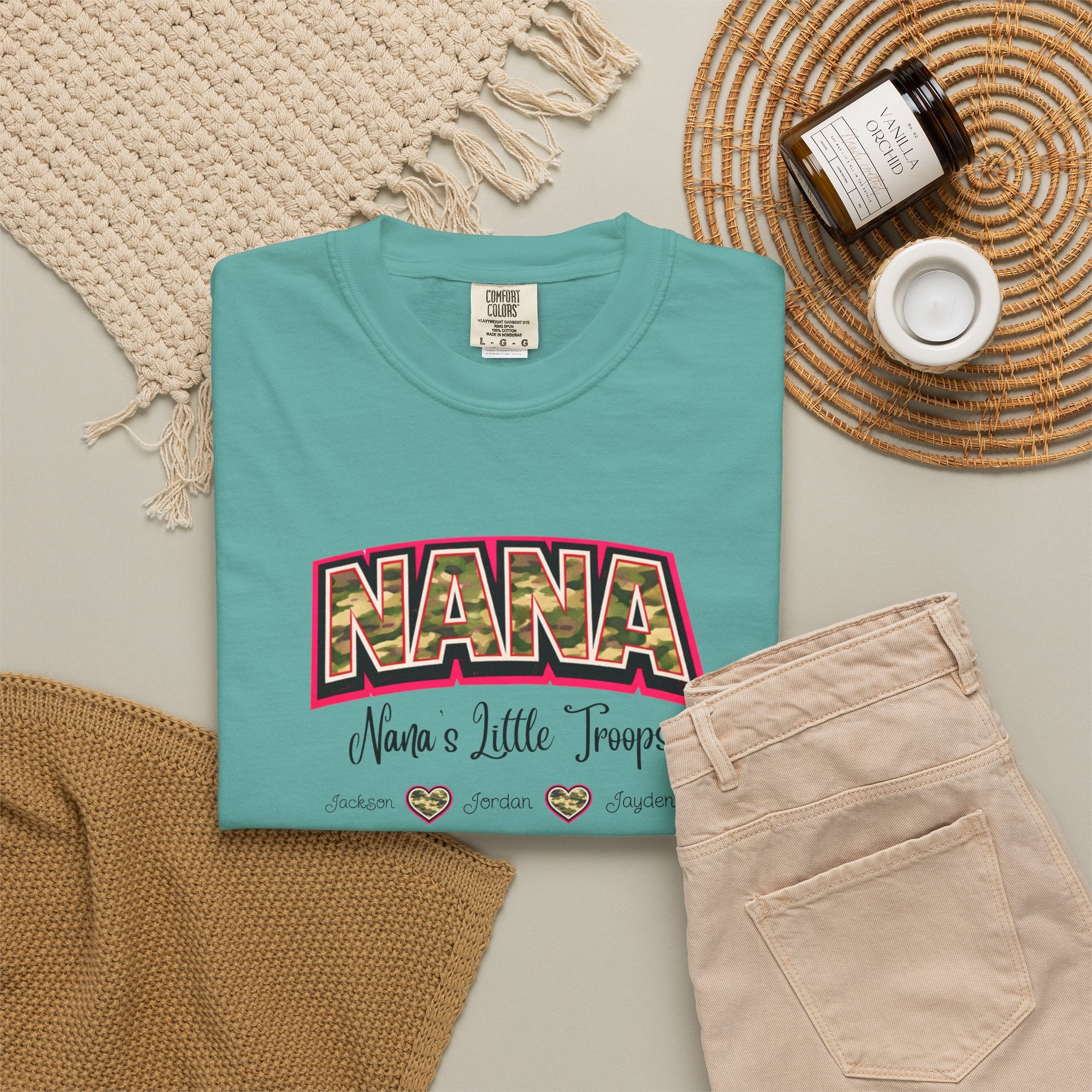 NANA Leopard Print Tee - "Nana's a Little Tramp" Graphic T-Shirt for Grandmothers