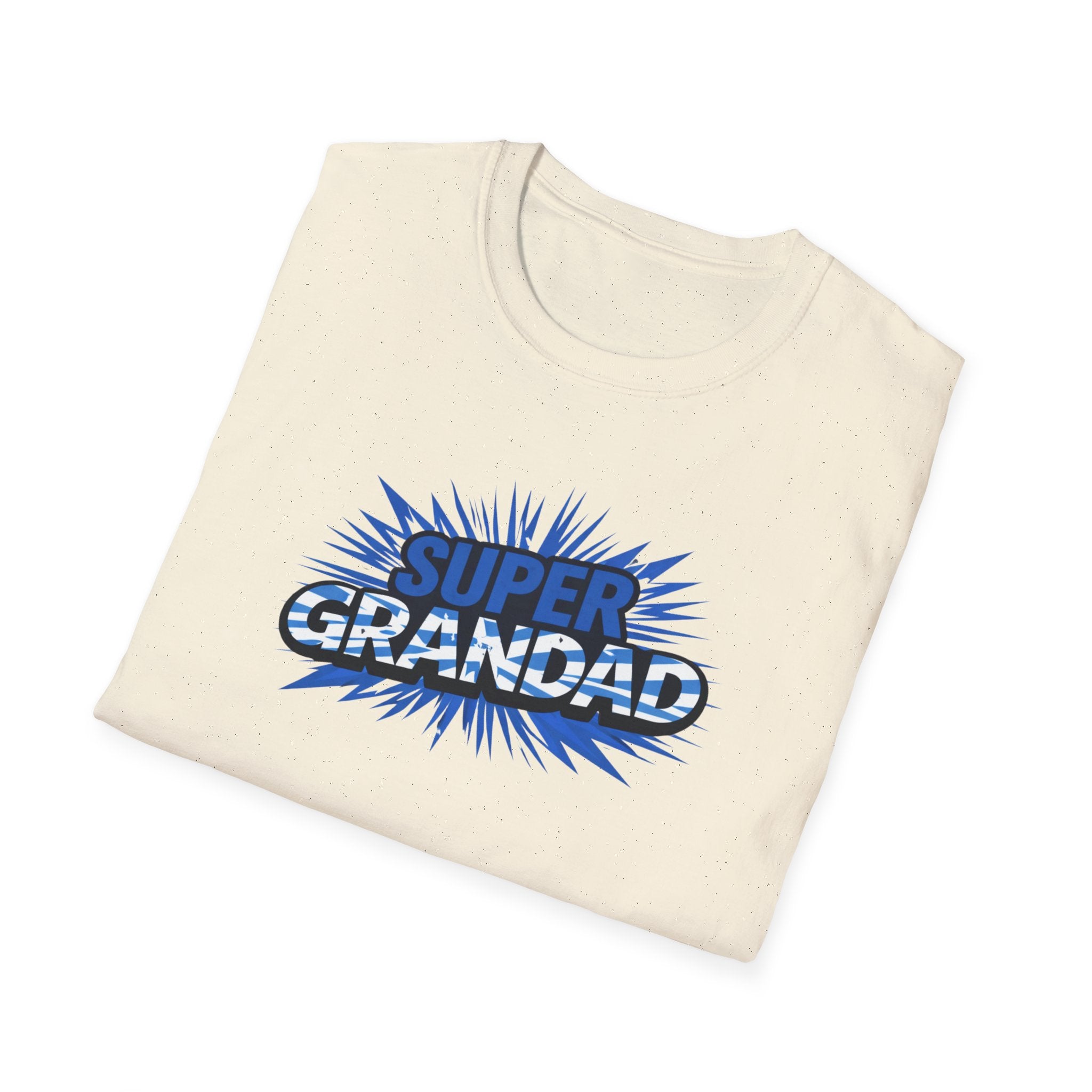 Super Grandad Scotland Flag/Scottish themed T-Shirt — Retro Comic Gift for Grandpa, Father’s Day & Birthday