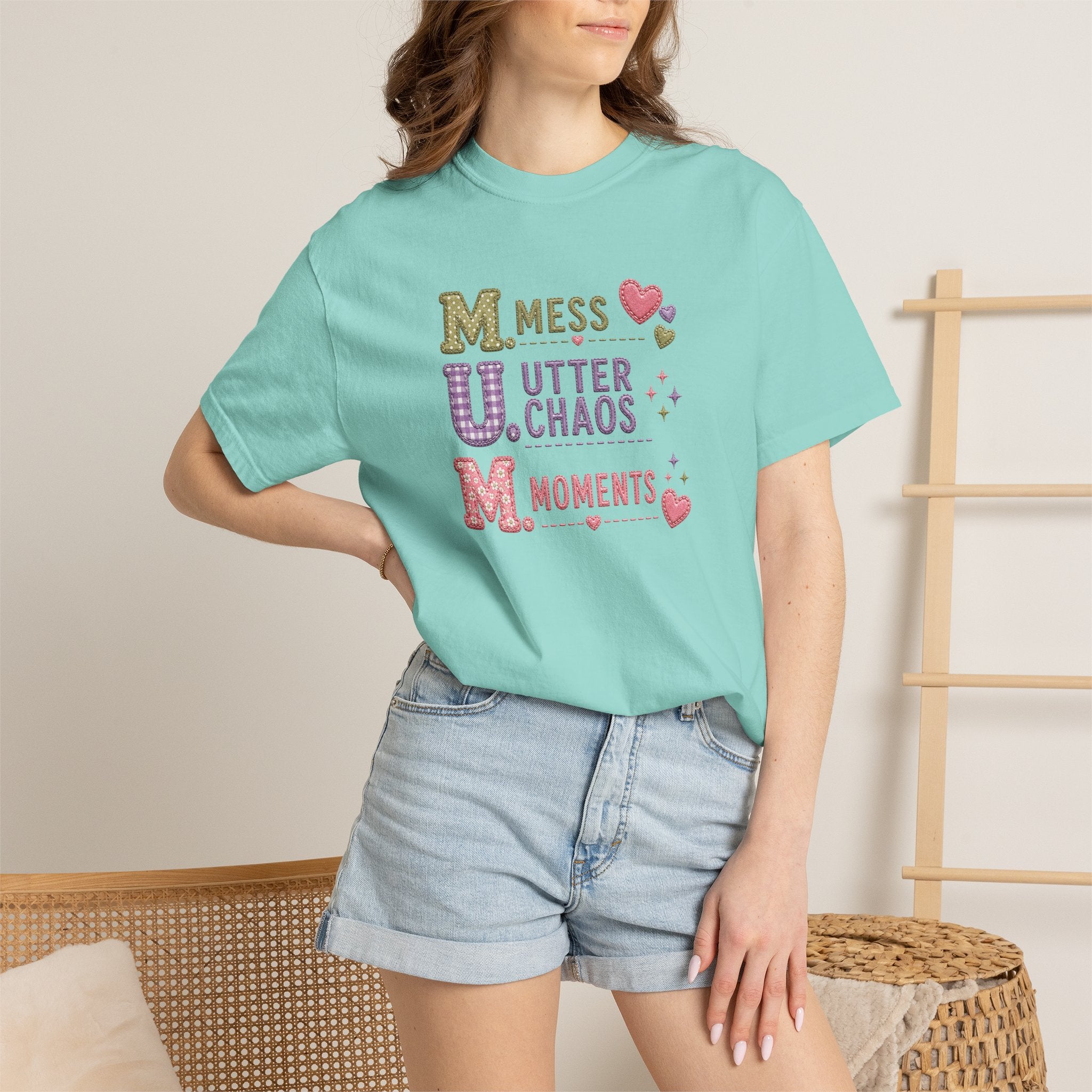 M.U.M. Acronym T-Shirt – "Mess, Utter Chaos, Moments" Mother's Day Graphic Tee