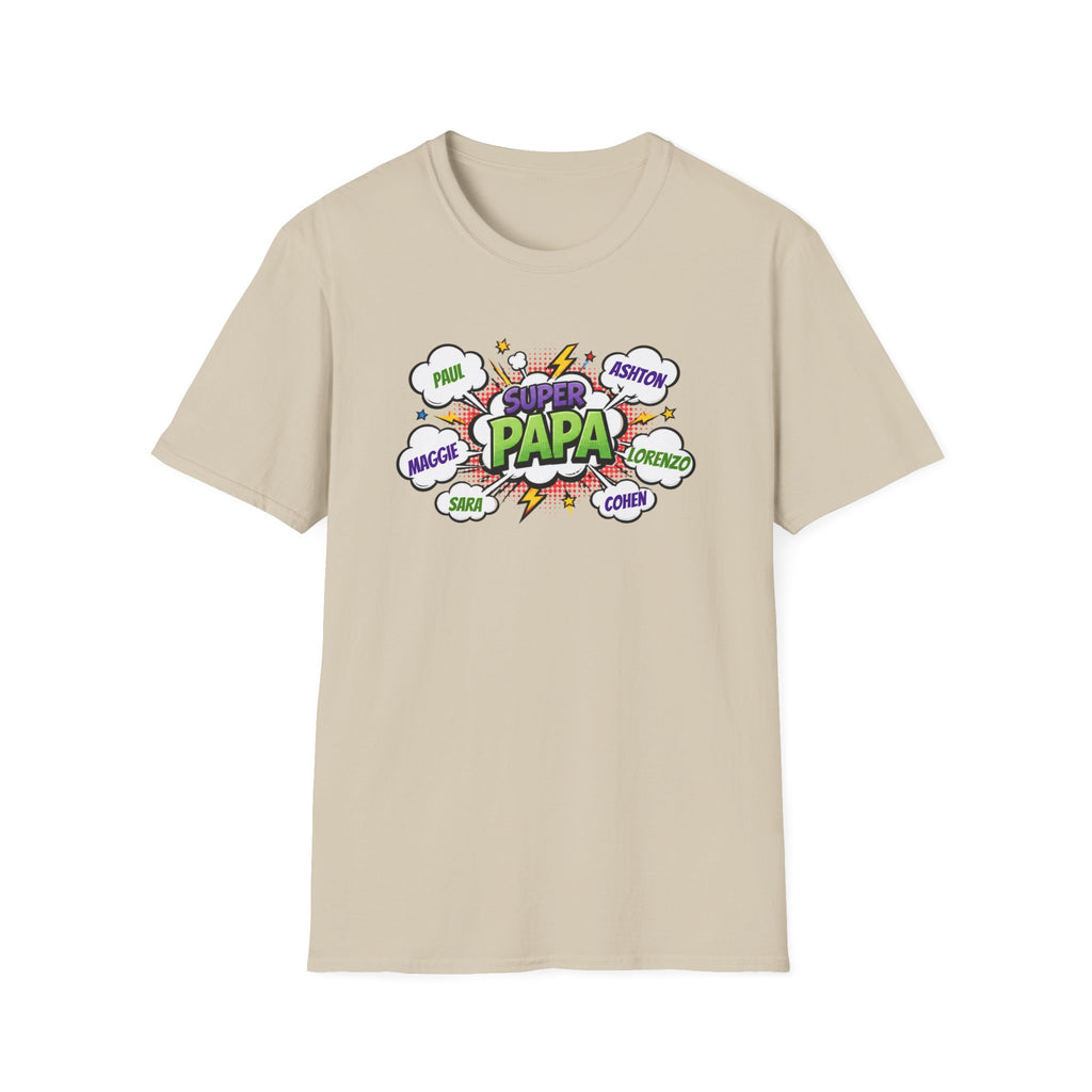 Super Papa Comic T-Shirt — Funny Father’s Day Gift