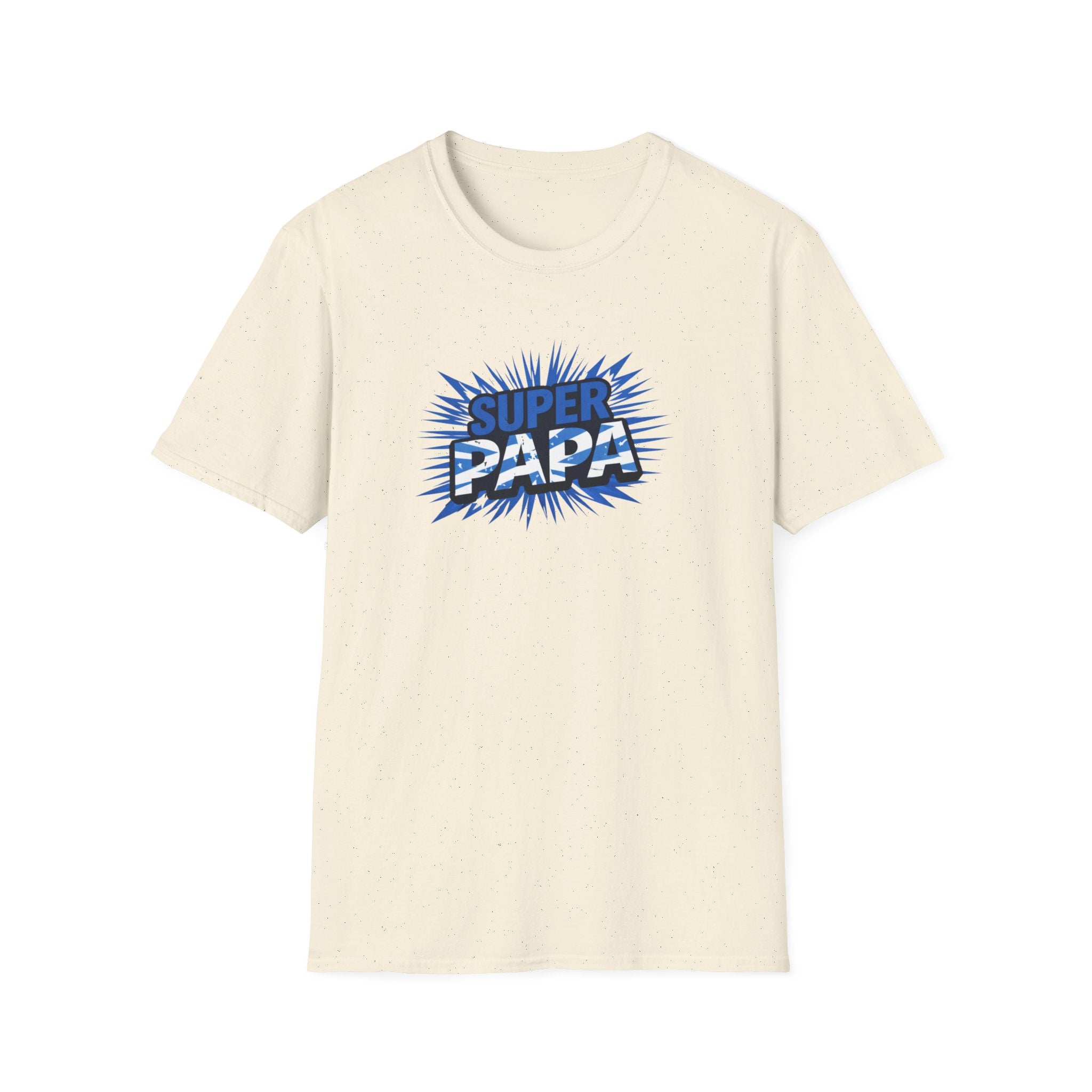 Super Papa Scotland Flag/Scottish themed T-Shirt – Comic Style Father’s Day Gift