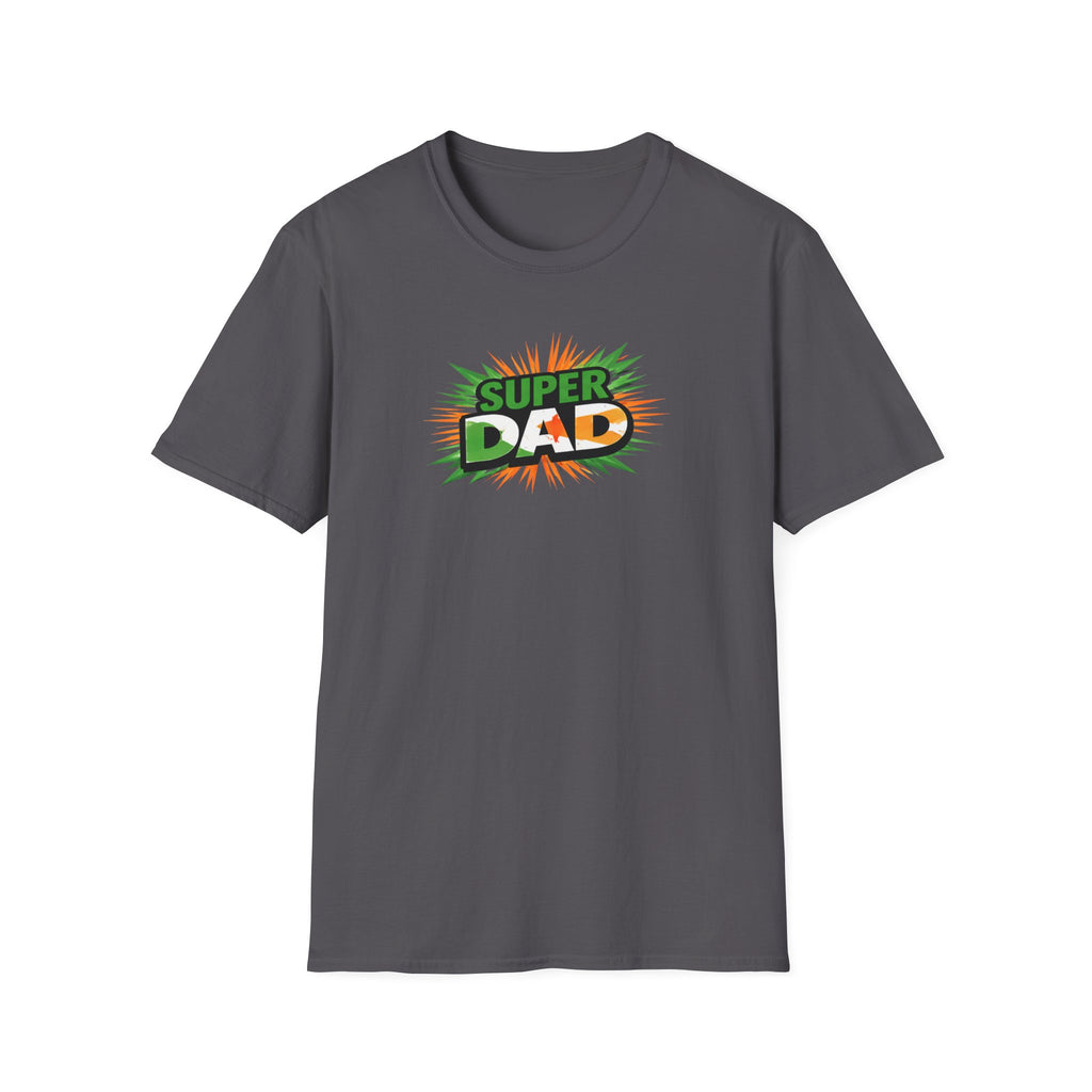 Super Dad T-Shirt — Ireland Flag themed Retro Comic Father’s Day Tee